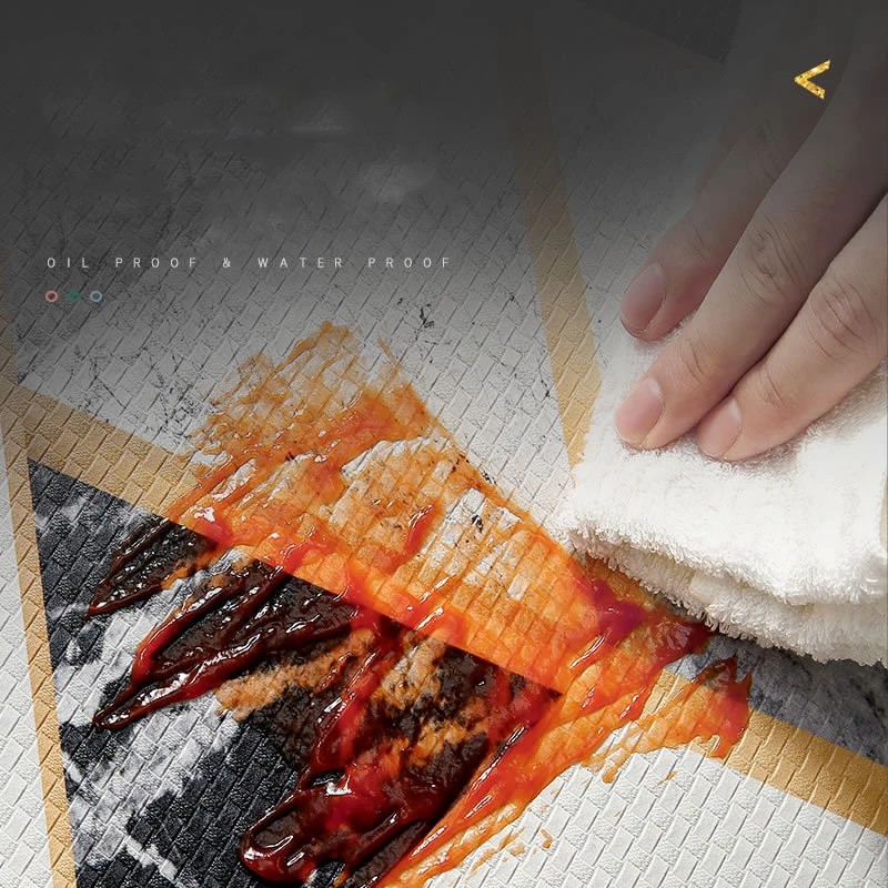 modern kitchen mat carpets home pvc sofa area floor rugs for living room pu leather entrance doormat hallway alfombra cocina free global shipping