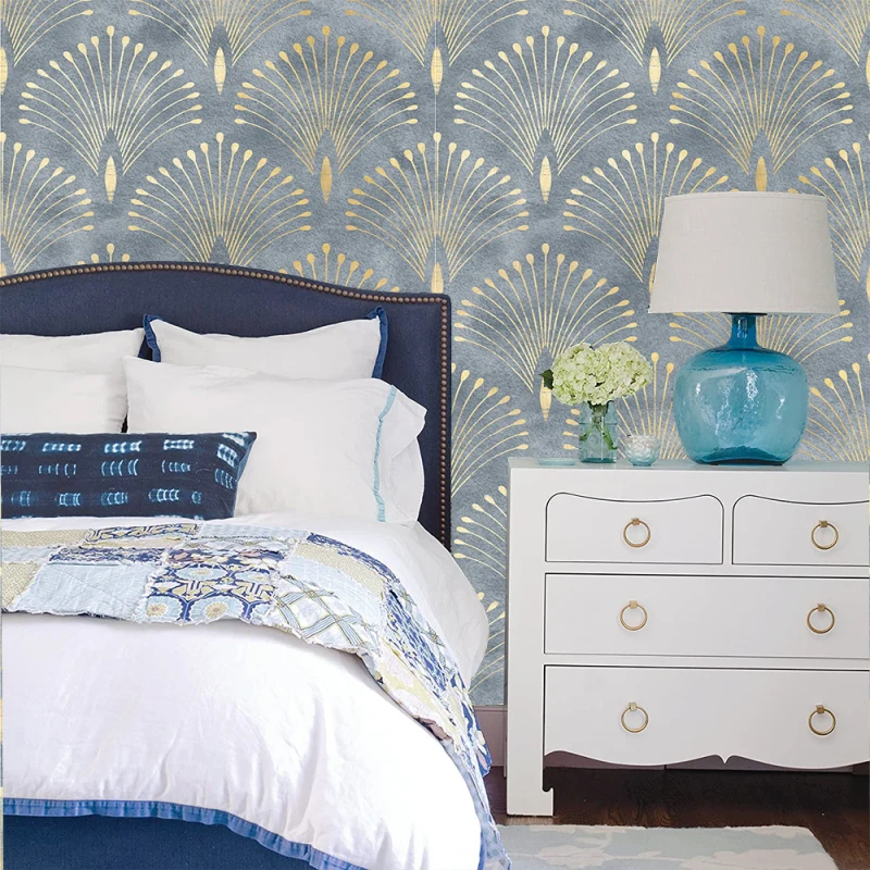 Самоклеящаяся настенная бумага с геометрическим рисунком пленка для снятия и