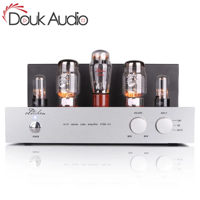 Douk аудио Hifi стерео KT88 ламповый усилитель Одноконтурный класс A 2,0 канальный усилитель мощности 15 Вт* 2 для CD плеера