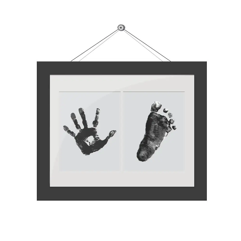 Kit de impresi&oacute;n de huella de mano para beb&eacute;, almohadilla de tinta de mano para padres e hijos, no t&oacute;xica, marca de agua con huella dactilar, juguetes de arcilla para ni&ntilde;os-5