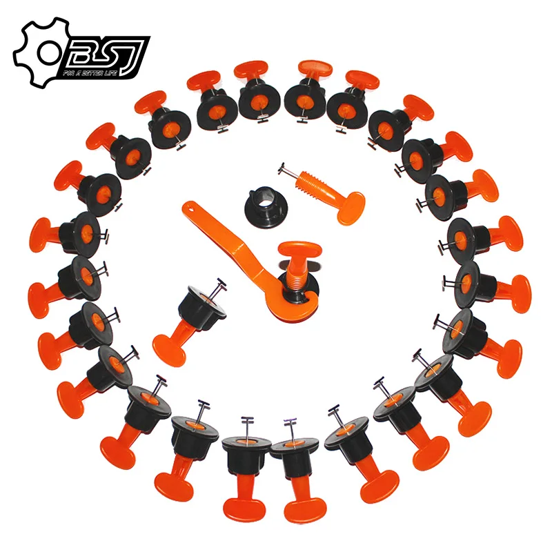 

50 шт. многоразовая система выравнивания плитки для стен и пола с гаечным ключом, прокладка для плитки, противоскользящий строительный инстр...