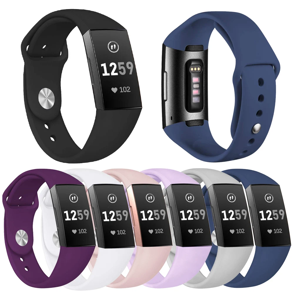 Горячие спортивные повязки для Fitbit Charge 3 диапазона ТПУ Смарт часы ремешок