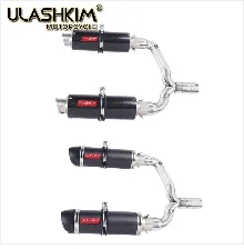 Motorcycle Full Exhaust Muffler Escape System Slip On For suzuki GSR400 GSR600 BK400 BK600 GSR BK 400 600 Modified Link Pipe