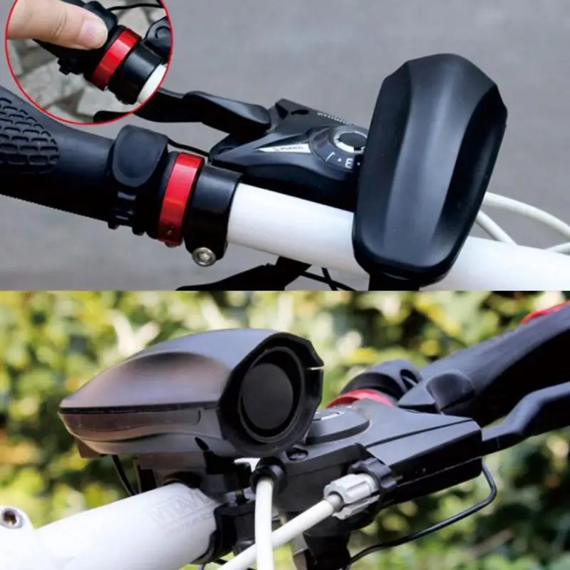 

Waterproof Cycling Electric Horn Bike Handlebar Alarm Bell 123db Bicycle Bell Riding Safety Siren Warning Bicycle Accessories
