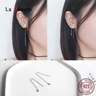 Женские Висячие серьги La Monada, из серебра 925 пробы, с кисточками из бисера, минималистичные ювелирные украшения в Корейском стиле