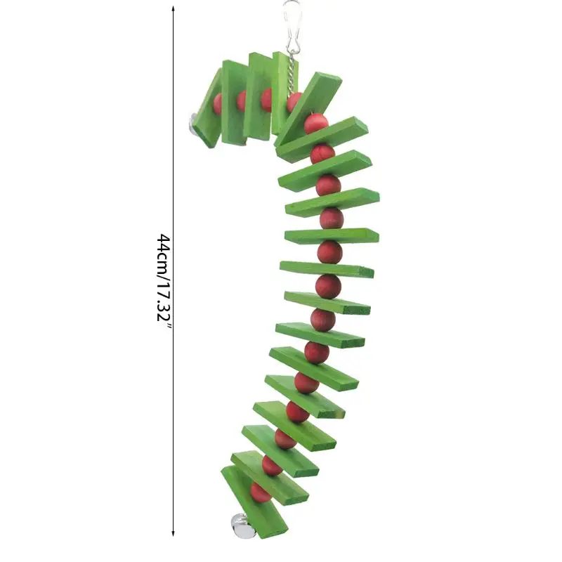 

Colorful Wooden Bird Toys for African Greys Parrots Cage Chewing Toy