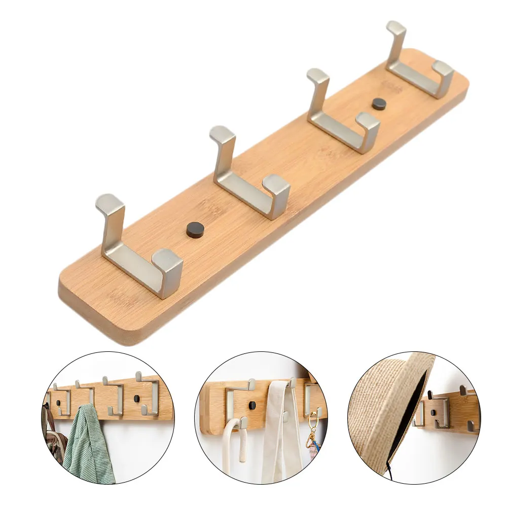 1 комплект настенная вешалка для одежды деревянный крючок пальто шляпа домашнего