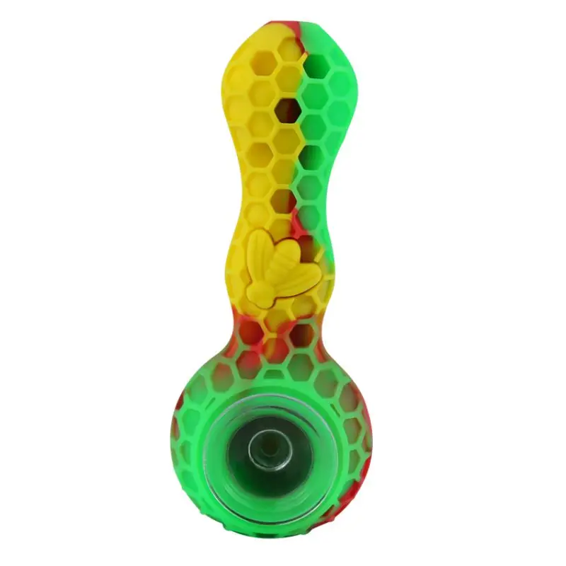 

Silicone Honeycomb smoke tube anti - break anti - fall travel smoking accessories Tobacco Pipes 2021