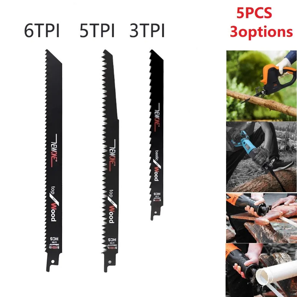 Лезвия для сабельной пилы HCS ручная пила резки дерева металла ПВХ 5 шт. |