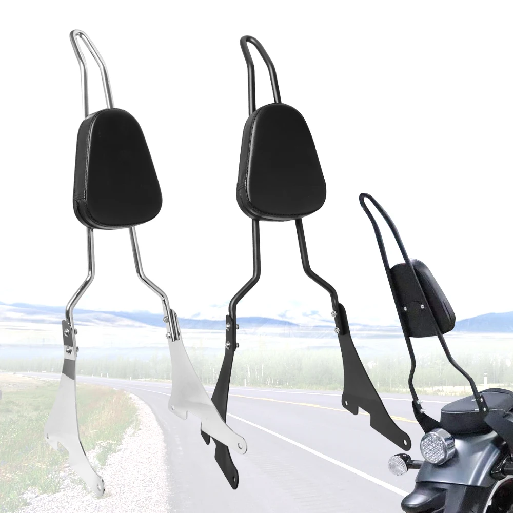 Черный съемный задний спинкарь для мотоцикла с подушкой для Harley Davidson XL883C 883R 1200R XLH883 1200 2004 года и новее.