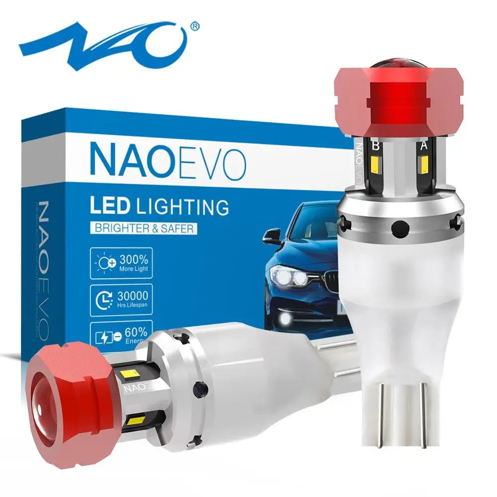 Светодиодная лампа NAO W16W 921 лм T15 1860 для BMW E60 E36 F10 F30 E82 E70 X3 X5 E53 резерсветильник па 8