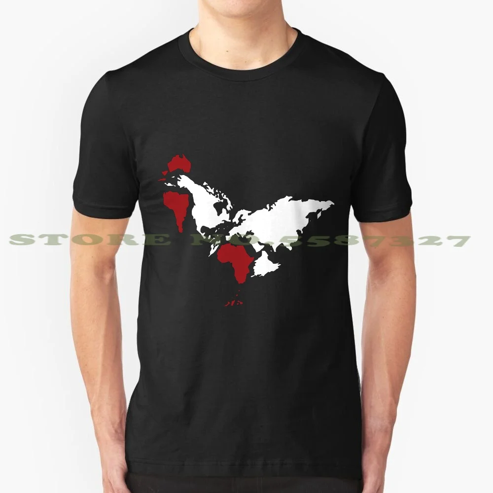 

Футболка с надписью «The Earth Is Rooster Flat Earth»