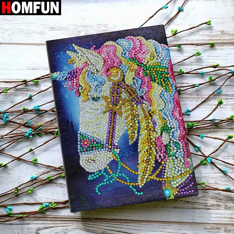 NB38 HOMFUN A5 блокноты 5D DIY алмазная живопись специальная форма Дневник Книга Алмазная вышивка крестиком Стразы Декор подарок - Цвет: NB38