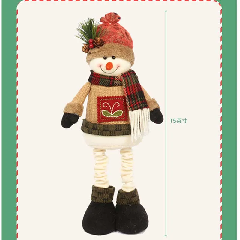 38 см Санта Клаус рождественские куклы Рождественские украшения для дома