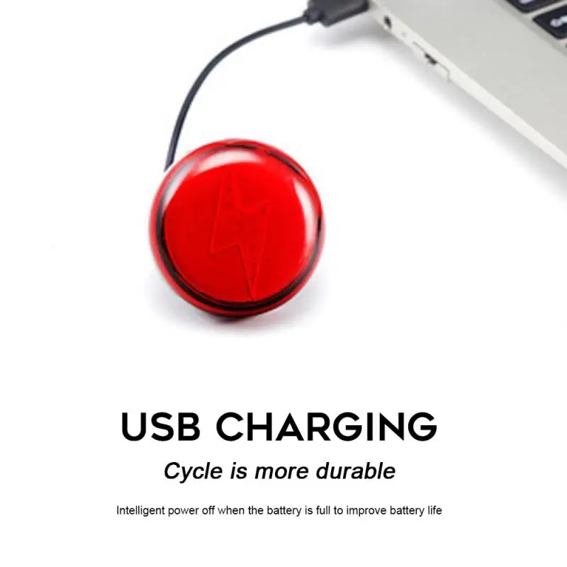 Велосипедный задний светильник USB Перезаряжаемый велосипедный 5 режимов Мини