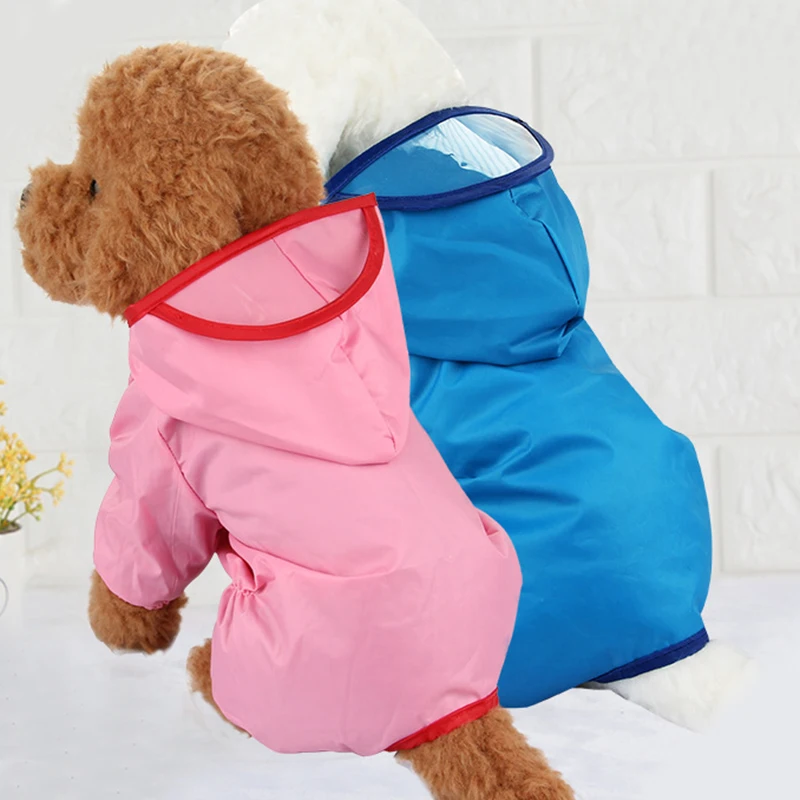 Светоотражающий дождевик для собак Одежда питомцев водонепроницаемый