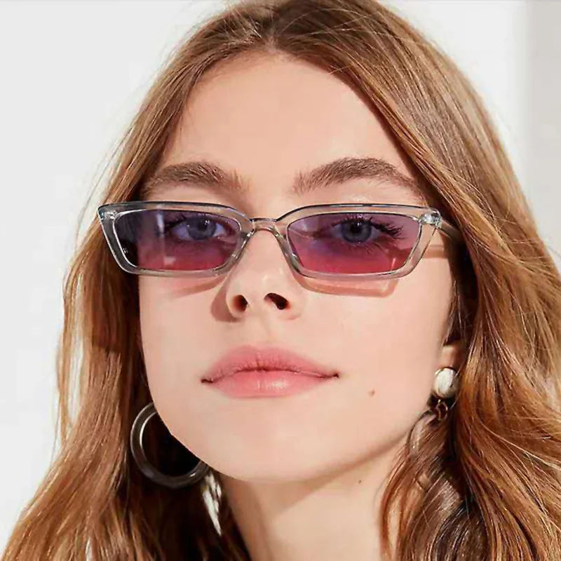 

New Fashion Vintage Sunglasses Women Brand Designer Retro Rectangle Sun Glasses Female Ins Popular Colorful Square Eyewear
