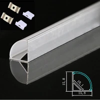 dhl 10 100pcs 1m v shape 45 degree led aluminum profile led line light 3528 5050 5630 led stripmilky cover aluminum channel
