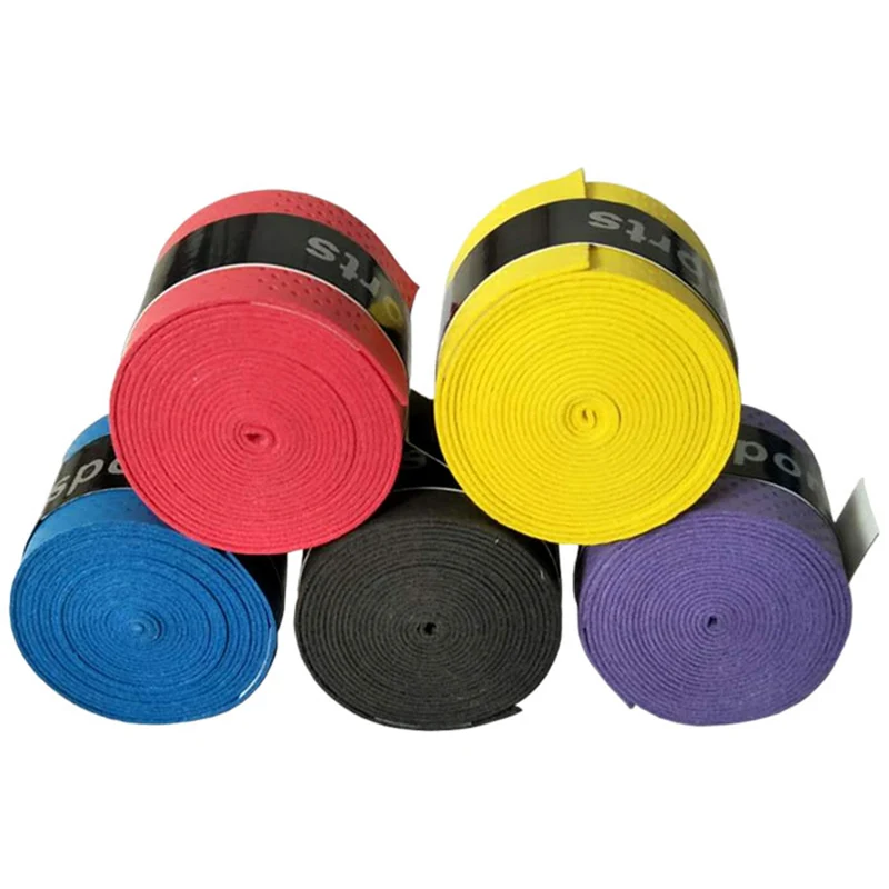 

5pcs/lot Anti-slip Sport Fishing Rods Over Grip Sweat band Griffband Tennis Overgrips Tape Badminton Racket Grips Sweatband J024