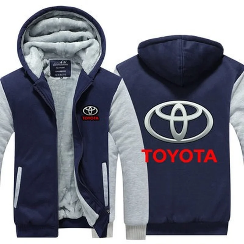 

New Fall and Winter men women Hoodie for Toyota sweatshirt Thickening Hoody with Hat coat
