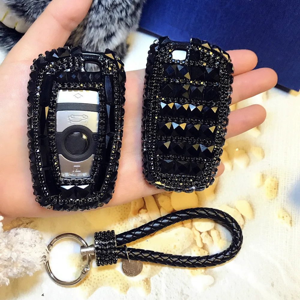 Роскошный Бриллиантовый Чехол для автомобильного ключа BMW 1 2 3 4 5 6 серии e46 e36 e60 e90