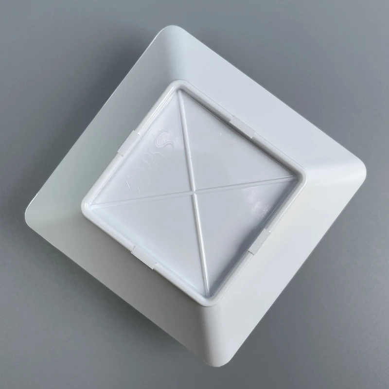 Promotion - 20/Pack Home Party Disposable Plastic Tableware Supplies 65*65mm White Mini Modern Square Dessert Plate Dish | Дом и сад