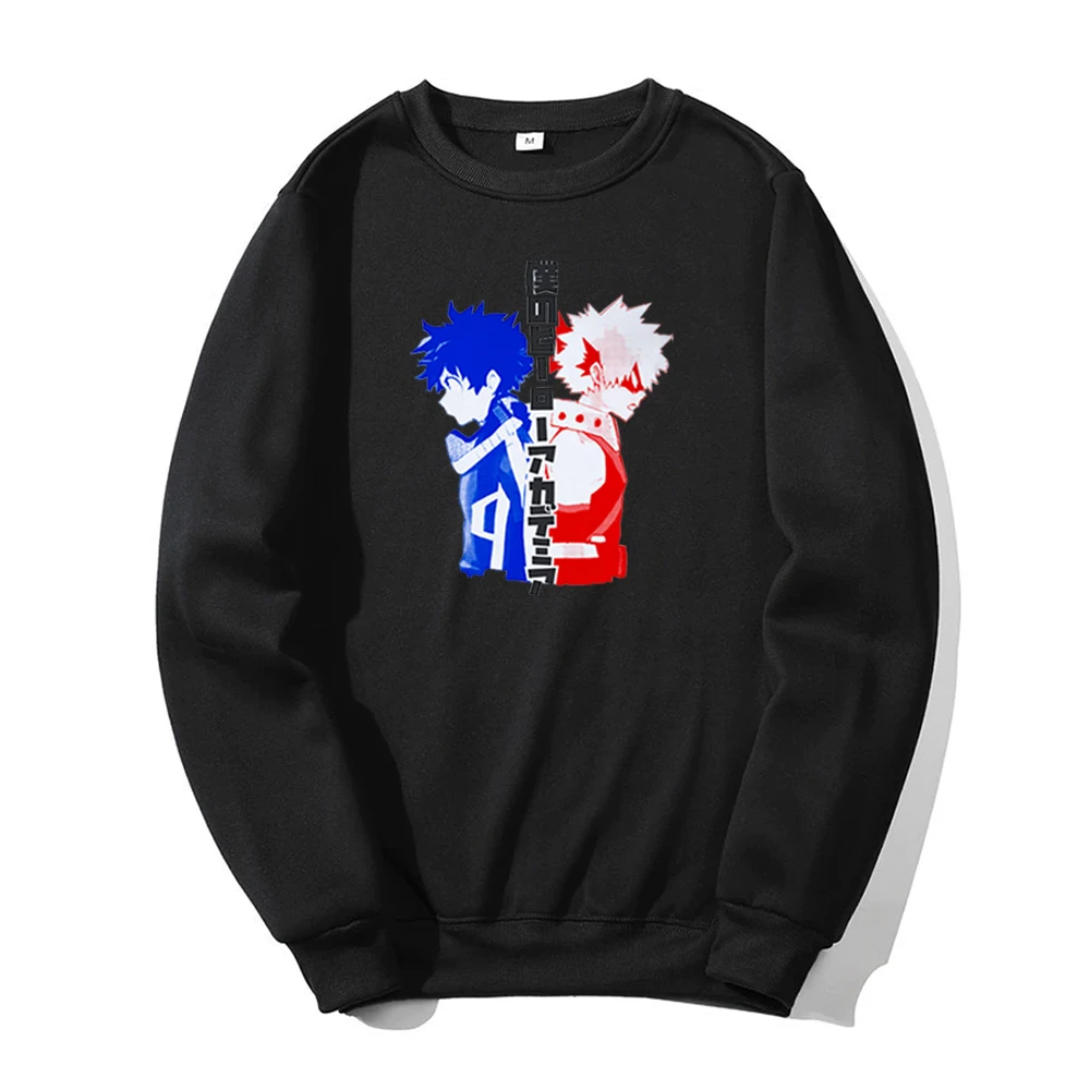 

Мужская Флисовая Толстовка с принтом My Hero Академия Deku Bakugou Todoroki
