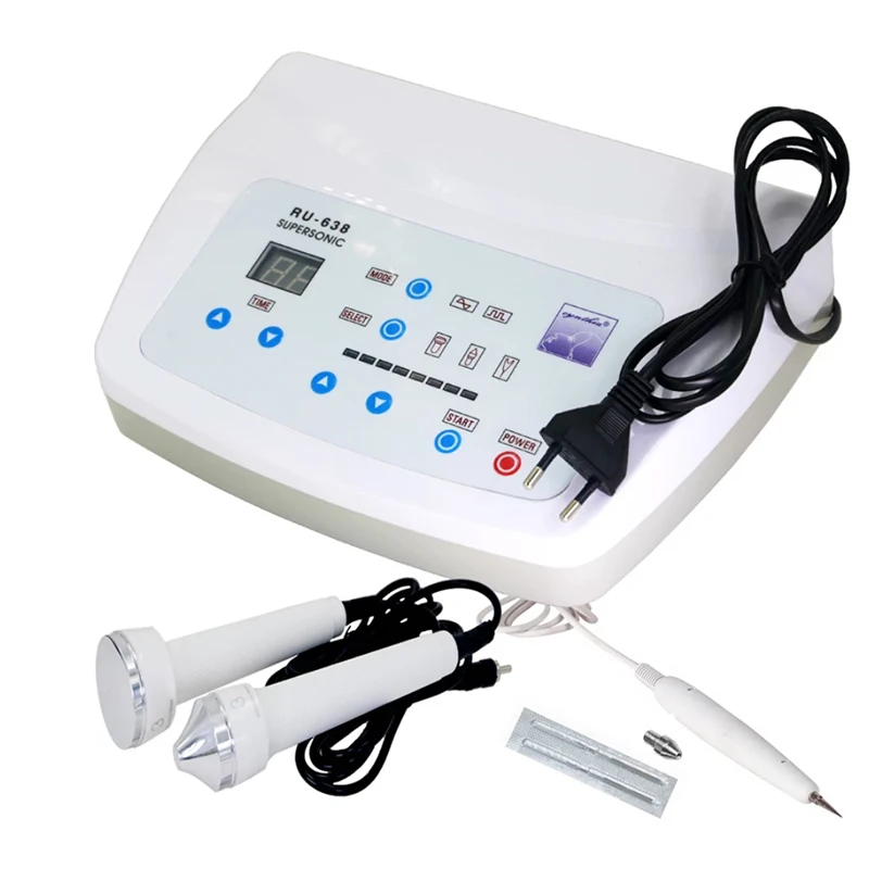 3 In 1 RU-638 Ultrasonic Facial Machine Spot Tattoo Acnes Mole Wrinkles Removal Anti Aging  Skin Care Beauty Instrument