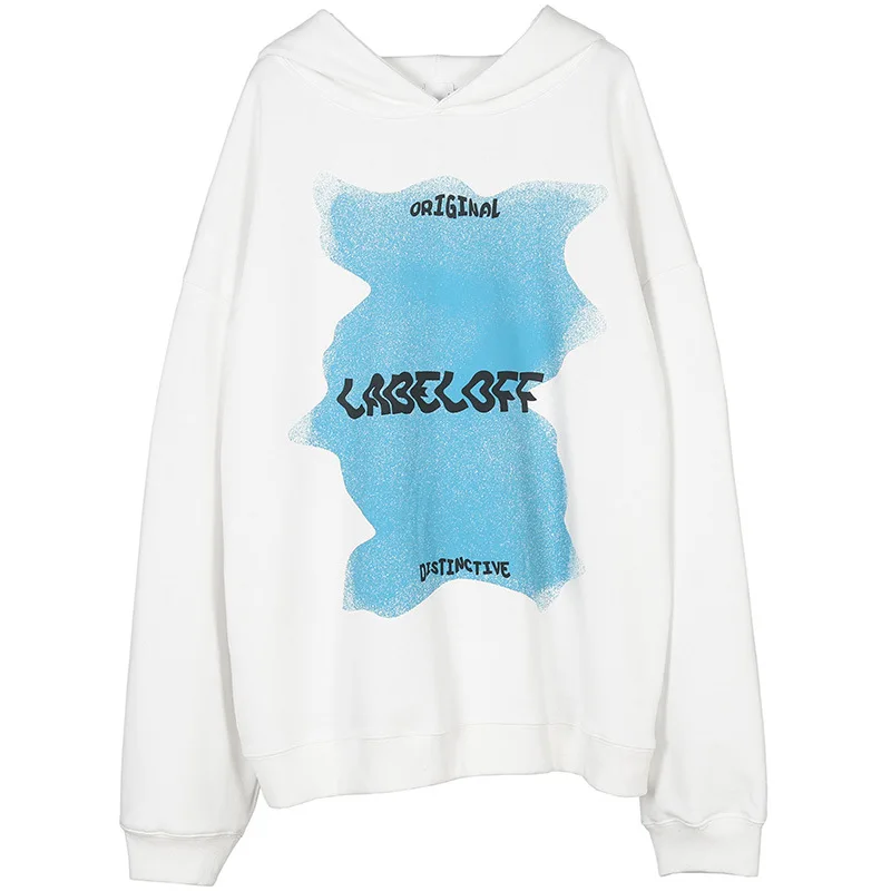 

2021 Atumun/Spring New Men/Women Couples Casual Oversize Hoodies Loose Colorful Ripple Hooded Sport Sweatshirts