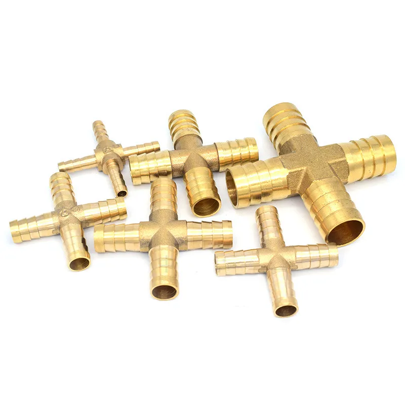 Латунный фитинг для труб с зазубринами 2 3 4 ходовой соединитель мм 5 6 8 10 12 16 19