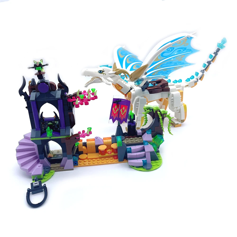 

2021 New Elves Fairy Friends Figures Building Block Bricks Toy Compatible Lepining Dragon Series Bricks Girls Fairy Toy Diy Gift