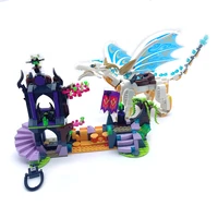 2021 new elves fairy friends figures building block bricks toy compatible lepining dragon series bricks girls fairy toy diy gift