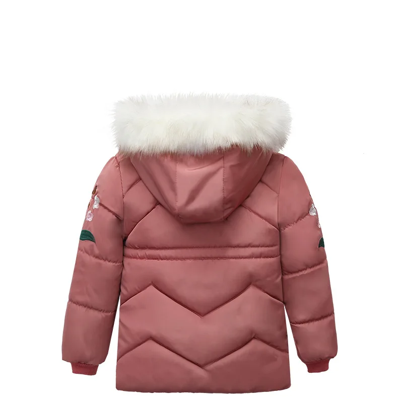 Winter Thick Warm Boys Jackets Coats Cotton-Padded Girls Clothes Children Girl Costume For Kid Outerwear Fur Collar Coat | Детская
