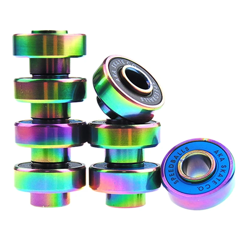

8PCS Roller Skate Wheel Bearing Anti-Rust Skateboard Wheel Bearing 22X13X8mm Skateboard Bearing