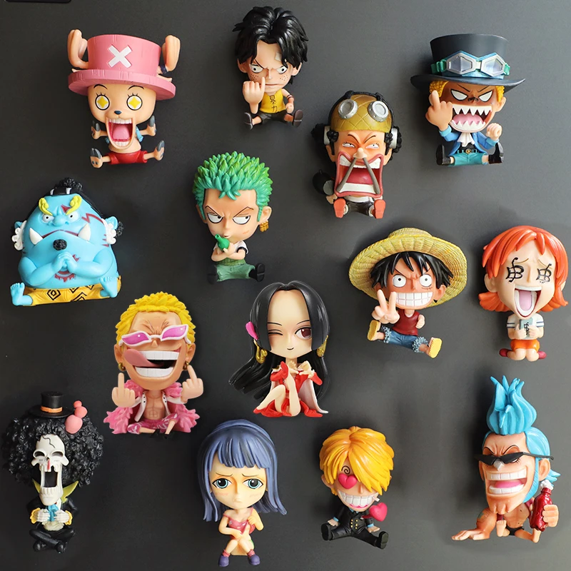 Аниме мультфильм наклейка на холодильник 3D Магнитная игрушка аксессуары для