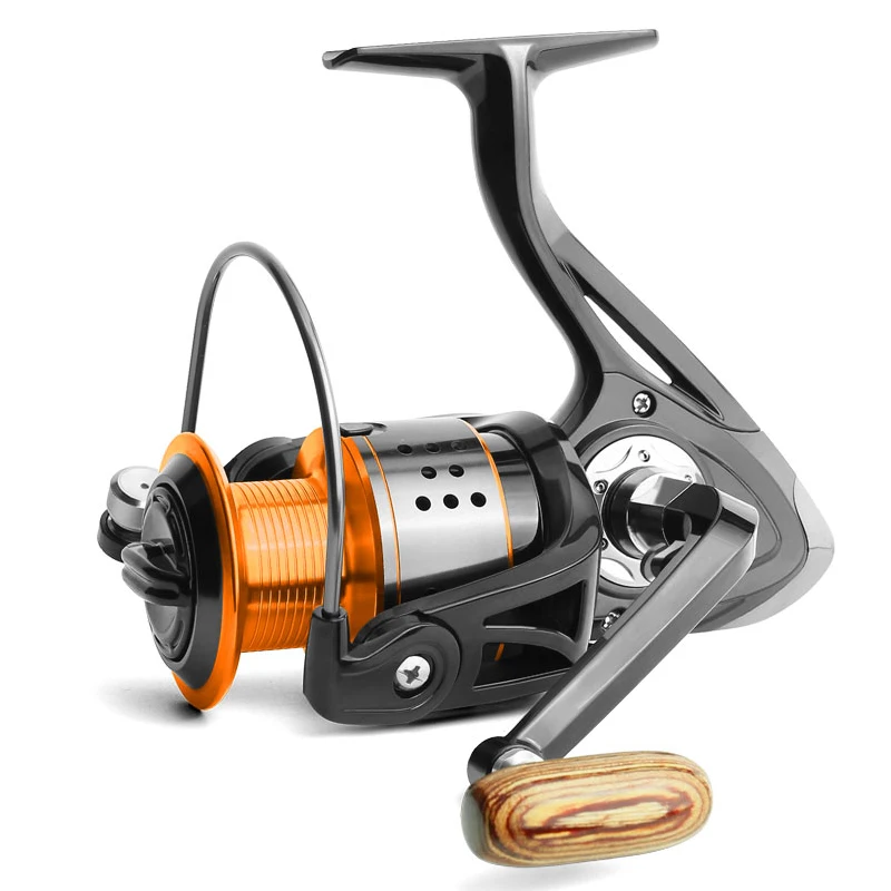 Спиннинговая Рыболовная катушка металлическая без зазора 8 кг щука черный и