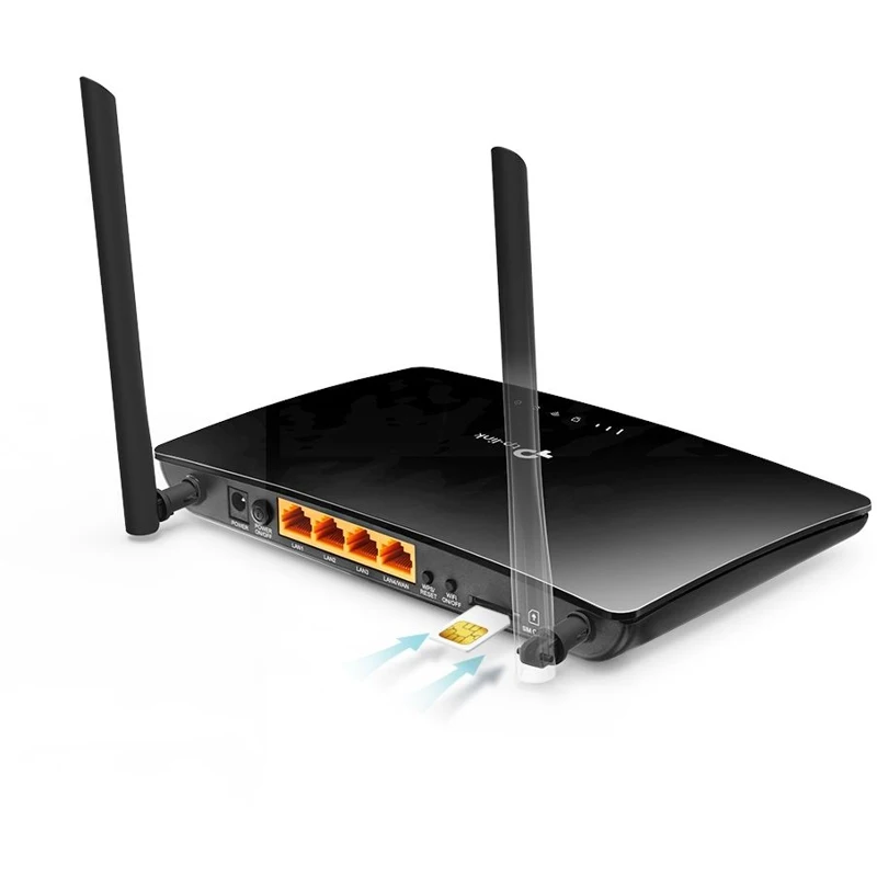 Роутер беспроводной TP Link Archer MR400 AC1200 10/100BASE TX/4G черный|Беспроводные роутеры| |