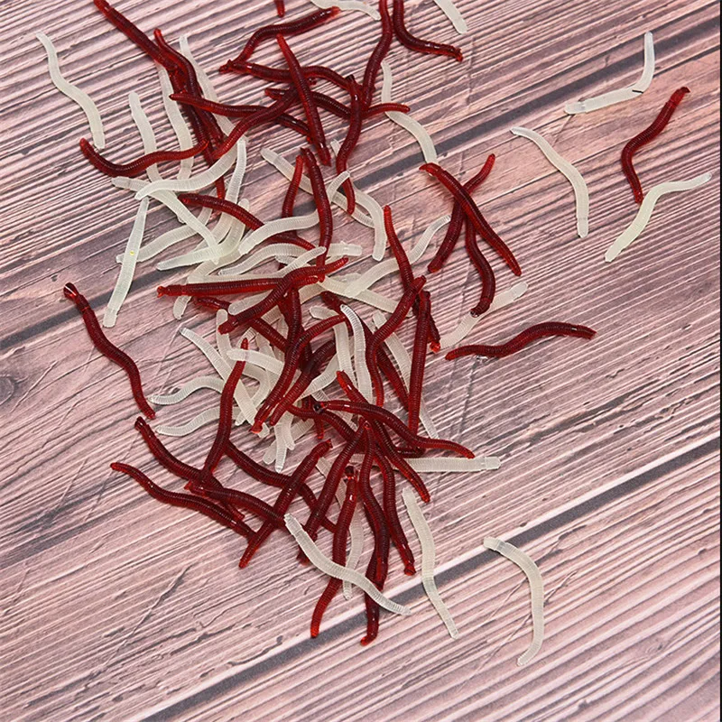 Новинка мягкая рыболовная приманка 50 шт./лот имитация дождевого червя