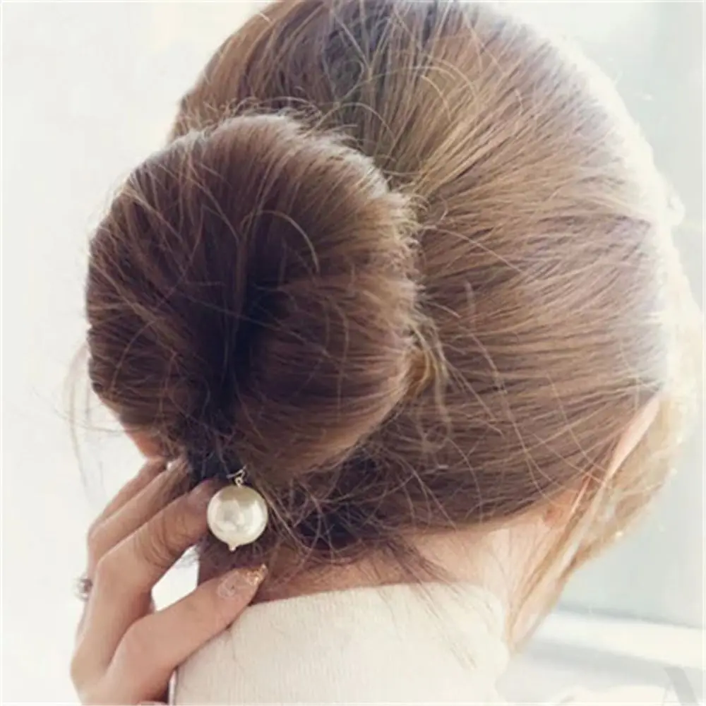 Простая заколка для волос аксессуары спиральная головка-мячик резиновая