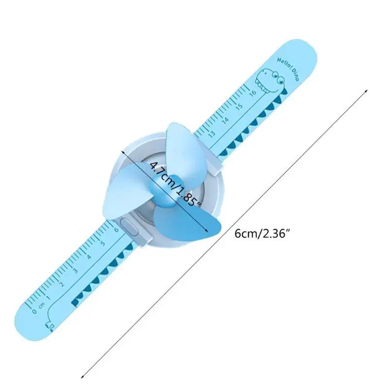 

Mini Watch Fan Adjustable Wristband Creative Ruler Slap Tape Summer Fan Wrist Strap Mini Fan Pat Bracelet Toy For Children Gifts