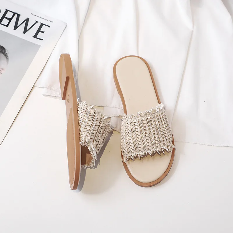 Slippers Women Wear Style Fairy Shoes Fashion All-match Graceful Flat Sandals Shoes Woman Woman Shoes Flip Flops Women