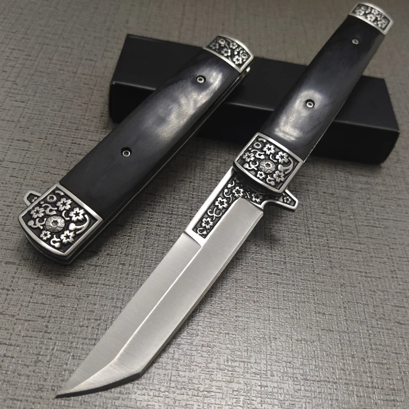 Дамасские Ножи 9 0 дюйма складной нож с лазерным узором тактический карманный из