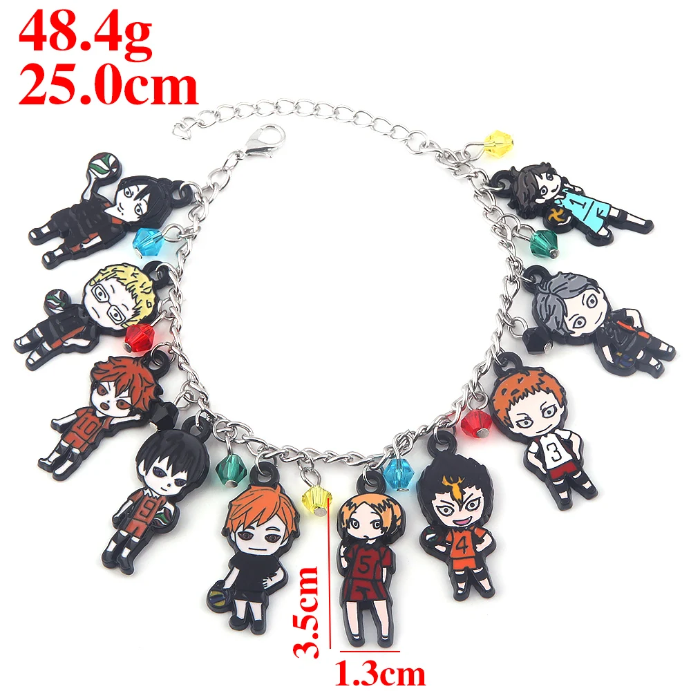 

Anime Haikyuu Hinata Shoyo Bracelet Volleyball Boy Pendant Wristband Adjustable For Men Women Jewelry Gift