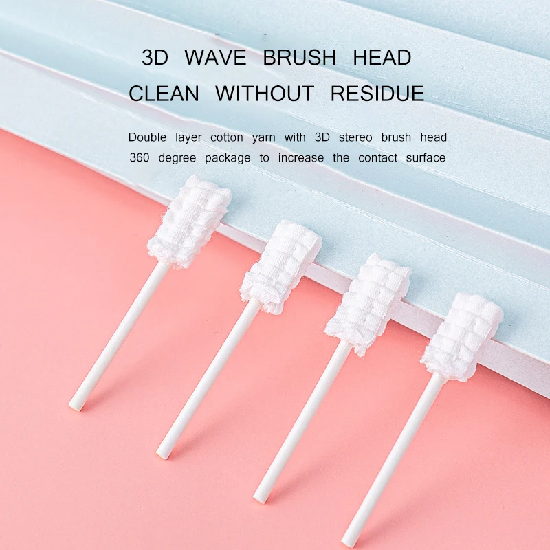 30 шт. одноразовые марлевые зубные щётки бумажные стержни для чистки полости рта