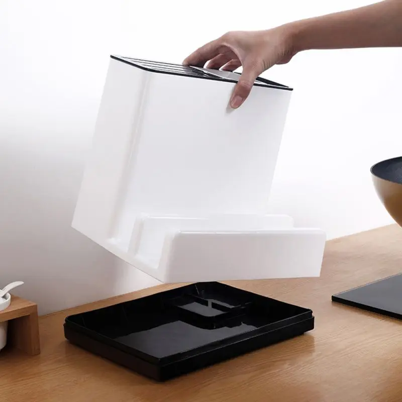 Кухонная утварь пластиковые ножницы держатель для ножей стеллаж слива полка