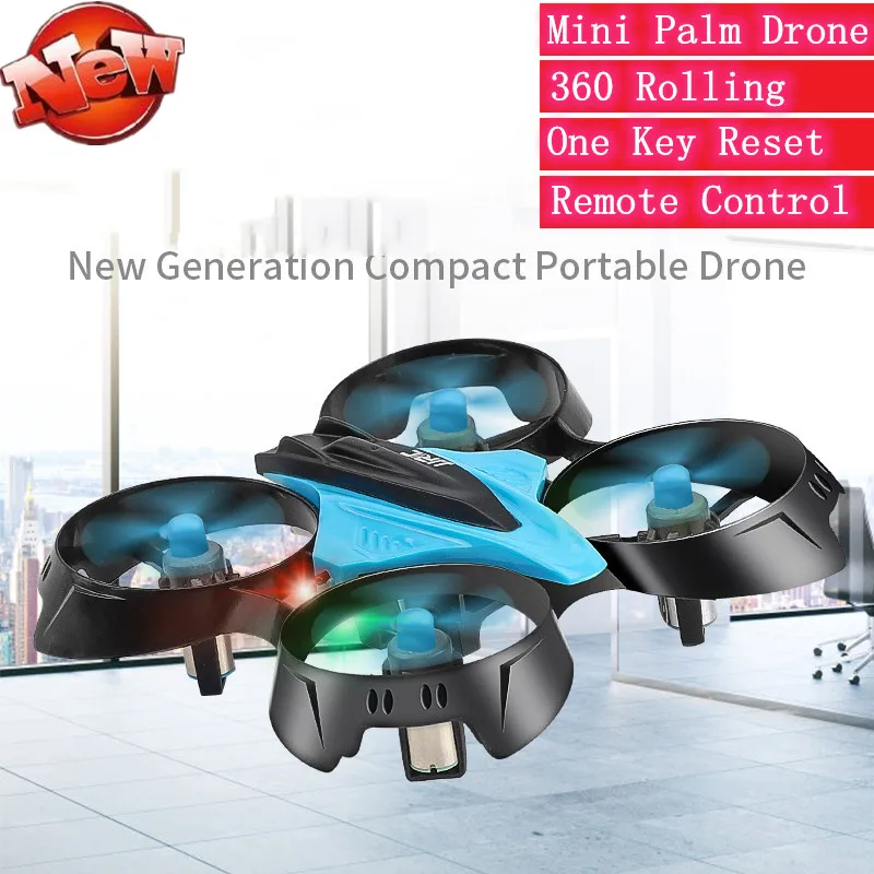 

Upadate RC Drone Mini Palm RC Drone 2.4G 4CH 6-Axis Headless Mode Quadcopter 3D Flips&Rolls RC Racing aircraft Model Toys VS H36