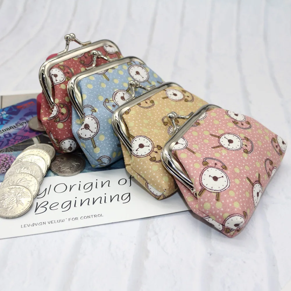 Ретро винтажный женский кошелек в горошек для монет сумка денег держатель карт