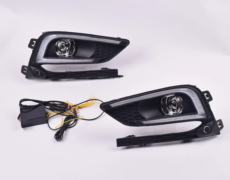 Новый дизайн и поворота стиль реле 12V авто светодиодный DRL Габаритные огни с