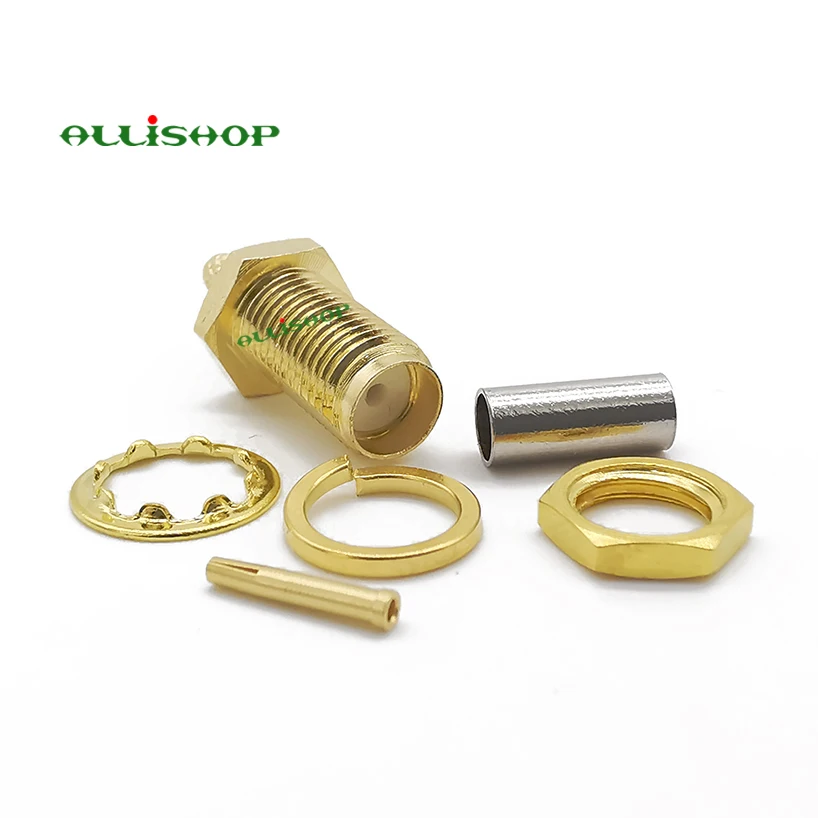 Гнездовой разъем SMA гайка гнездовой обжим для кабеля RG316 провод|female sma connector|female