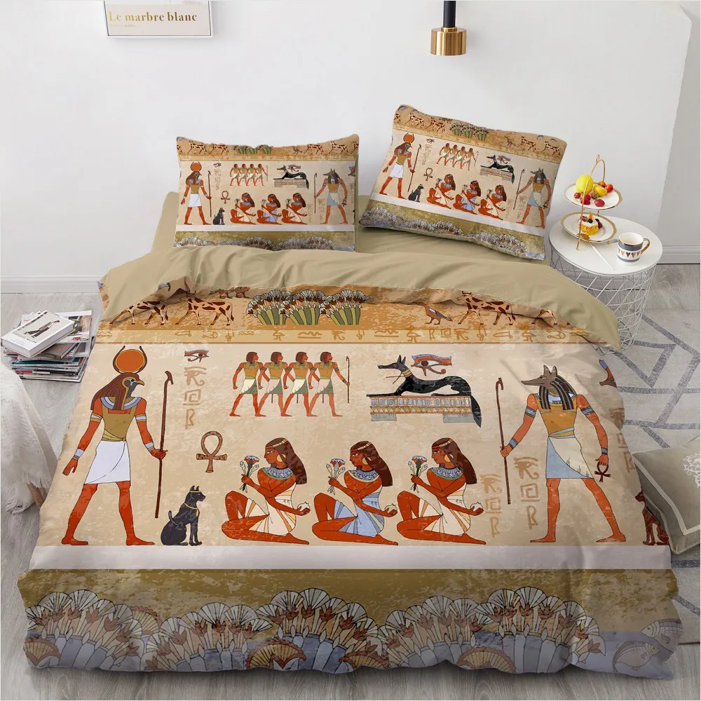 Классический Комплект постельного белья 3D Индия пододеяльник набор постельных